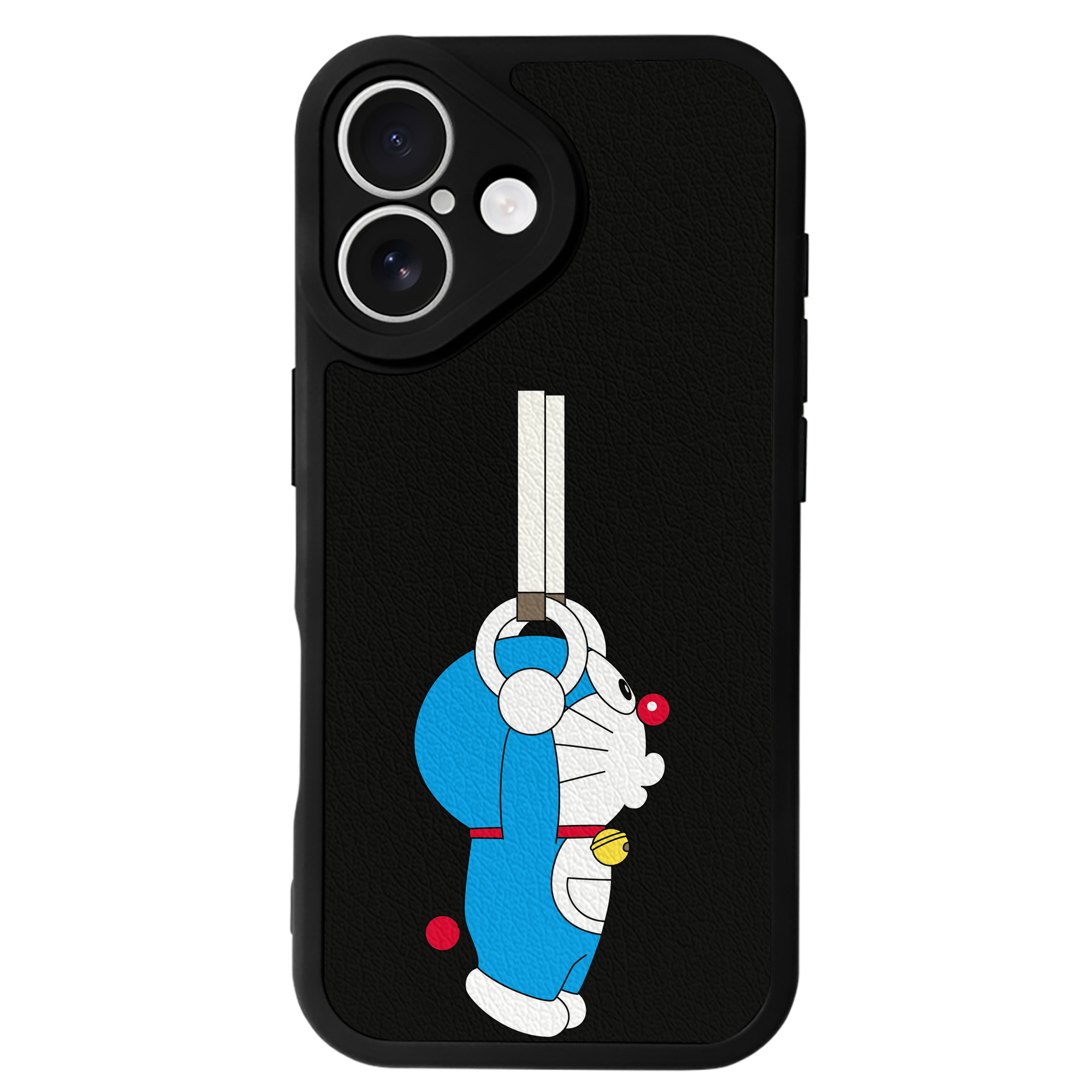 （画像用） ドラえもん Doraemon 【iPhone 16シリーズ対応】シリコンスマホケース（レザー調） 材質：シリコン